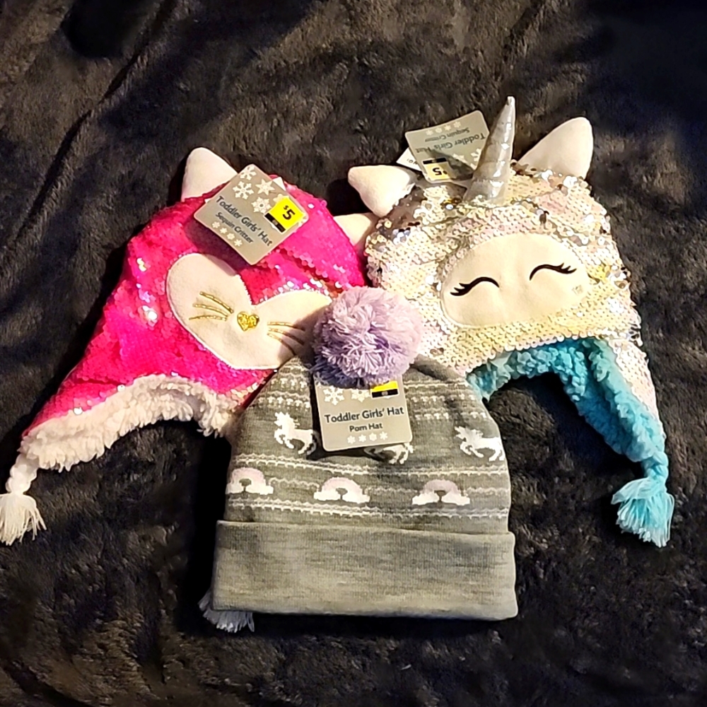 Toddler girls winter hats